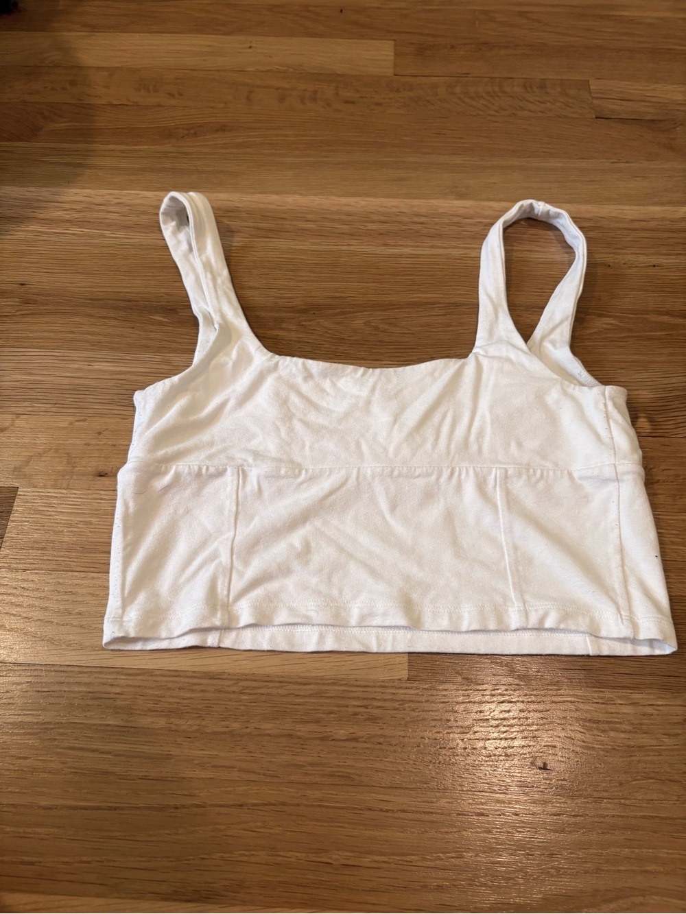 Wilfred Free White Cropped Tank Top